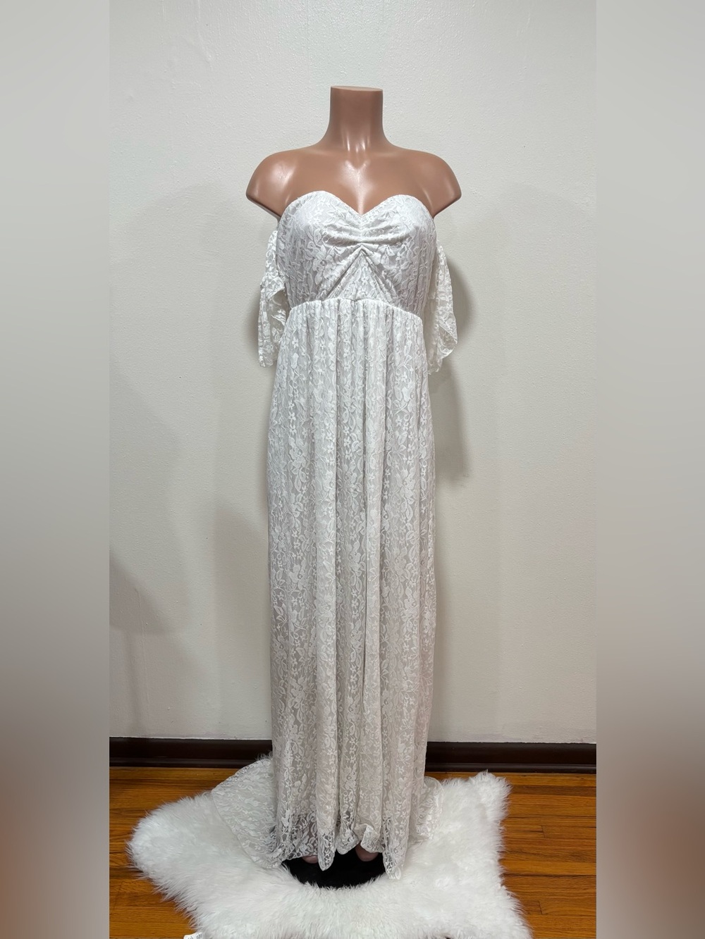 White Maternity Dress